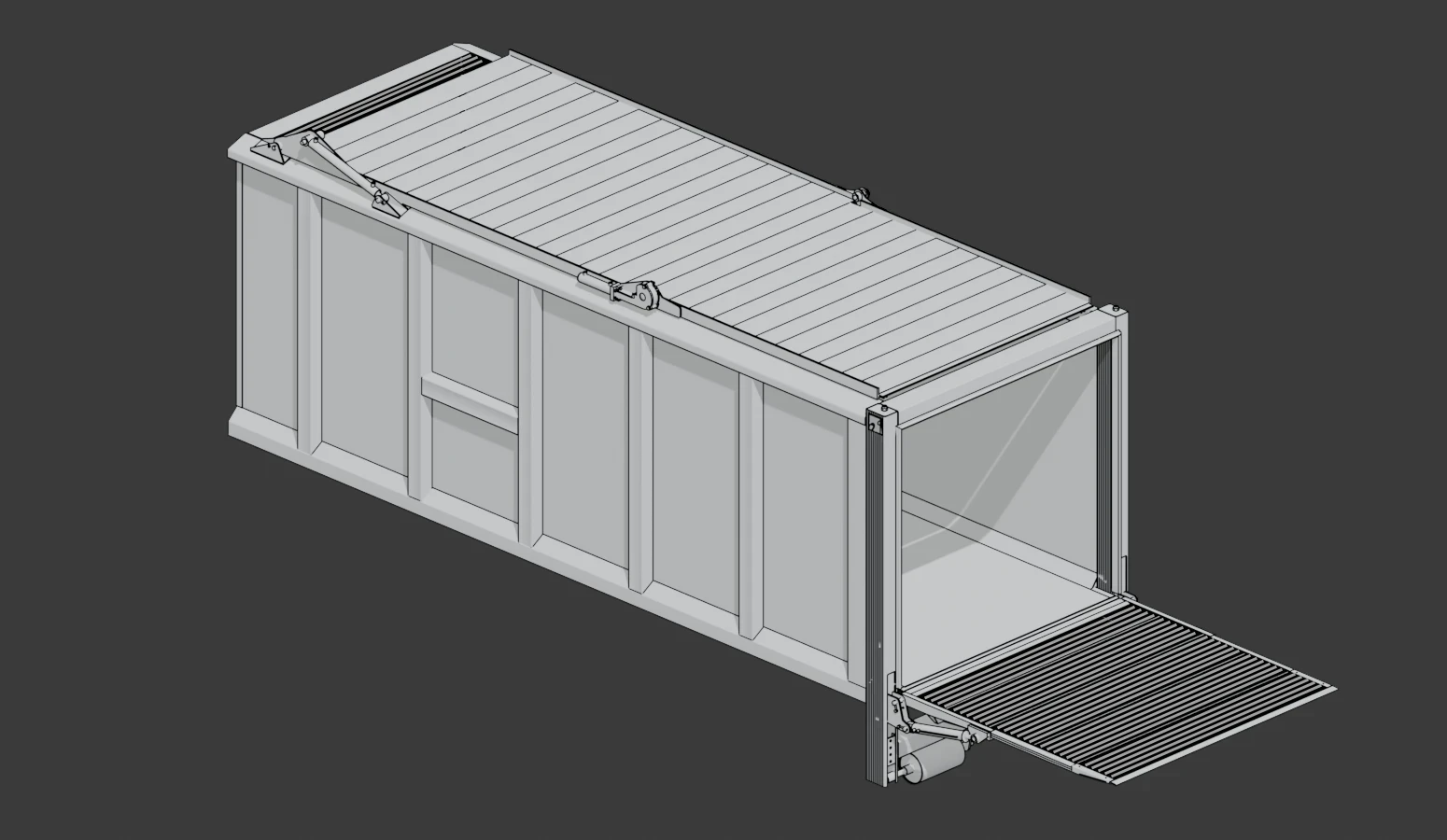Sponda A Colonna Container in alluminio Avi srl